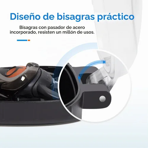 Vista 3 de Nincha Manual Razor Travel Case Portable Plástico Manual Razor Trimmer Protector Negro