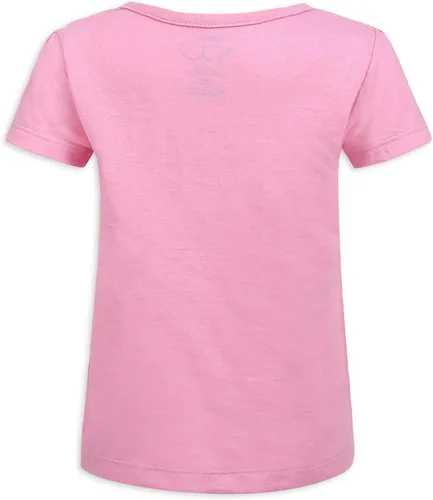 Vista 3 de Disney Paquete de 3 camisetas para niñas pequeñas y pequeñas - RosaAzulBlanco