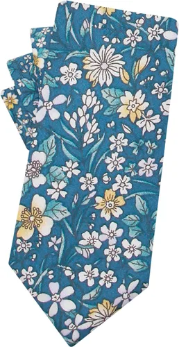 Vista 33 de Corbata de algodón floral para hombre, corbata delgada impresa de 2.56'' 01-Bean Pasta Rosa