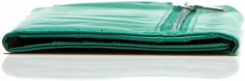 Vista 5 de Big Skinny Cartera delgada Slimvelope de tres pliegues para mujer, con capacidad para hasta 40 tarjetas
