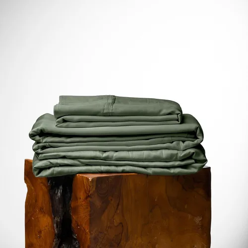 Vista 16 de Olive + Crate Tencel Lyocell - Juego de sábanas tamaño individual de eucalipto, juego de sábanas extralargas, sábanas de Tencel refrescantes