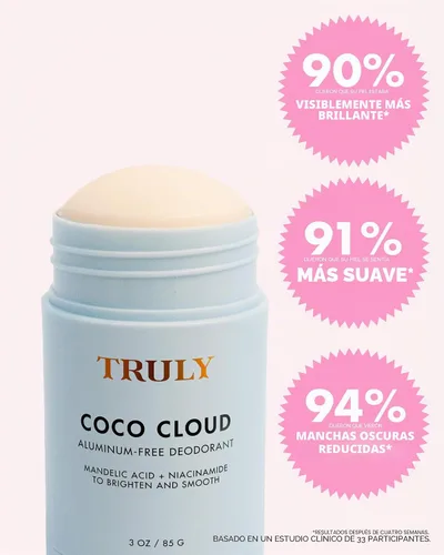 Vista 10 de Truly Desodorante Beauty Coco Cloud Sin aluminio para pieles sensibles