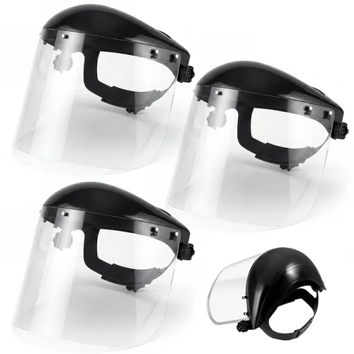 Vista 14 de Copkim Paquete de 3 Protectores Faciales Super Seguros para Rectificado. Protector Facial Transparente para Rectificado y Corte. Resistente a