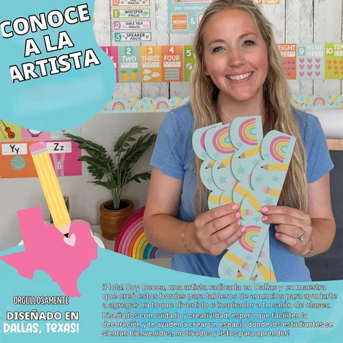 Vista 2 de Bordes de tablón de anuncios de 50 pies para decoración de tablones