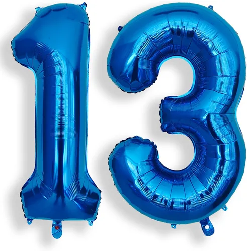 Vista 54 de AULE Globo azul de 40 pulgadas 0 con números grandes de cumpleaños del 0 al 9