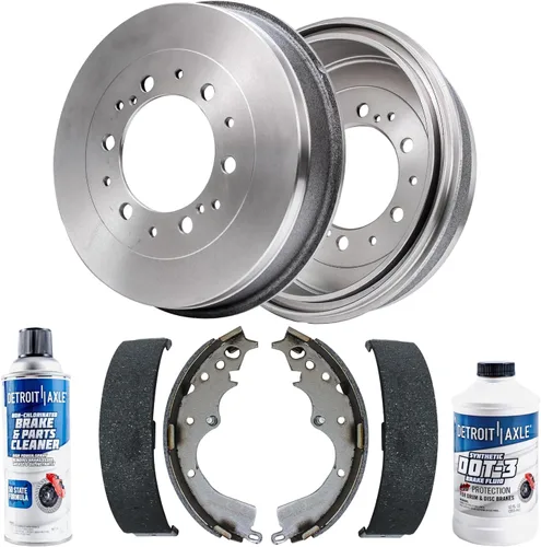 Vista 18 de Detroit Axle – Pinza de freno del lado del pasajero trasero + pastillas de freno de reemplazo para Silverado Sierra 1500 Tahoe Yukon Astro Deville