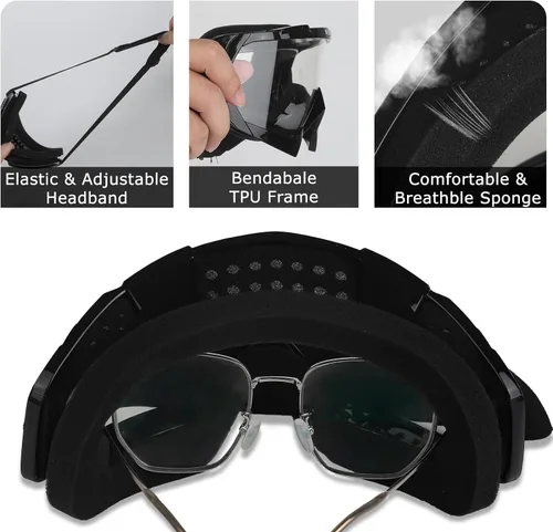 Vista 3 de Gafas de motocross con protección UV para ATV Motocross Racing Off Road
