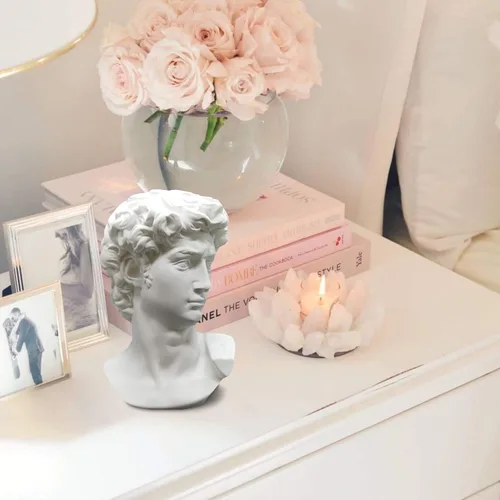 Vista 6 de Estatua griega de David - Busto de cabeza para mitología y decoración romana del hogar