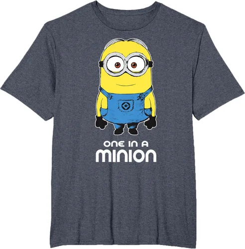 Vista 79 de Despicable Me Camiseta estampada Minions Bob One in A Minion Negro