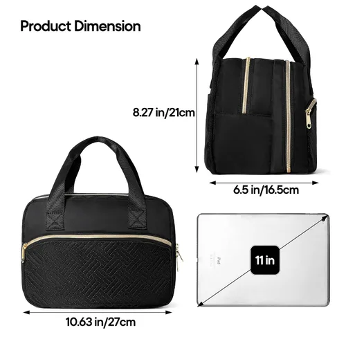 Vista 6 de Fasrom Bolsa portátil para extractor de leche con enfriador compatible con bombas Momcozy Medela y Elvie, funda de transporte portátil para madres