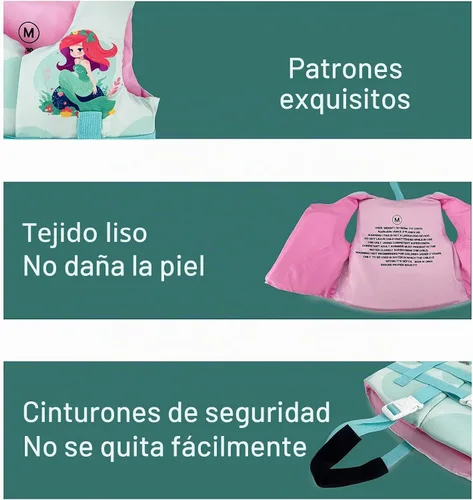 Vista 6 de Chaleco de natación Chaqueta de flotación Chaqueta de natación Aprende a nadar Dispositivo 30-50 lbs Sirena