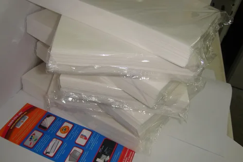 Vista 6 de Papel comestible de arroz y oblea, papel de obleas de 8.5 x 11 pulgadas para pasteles (paquete de 100 hojas blancas para glaseado)