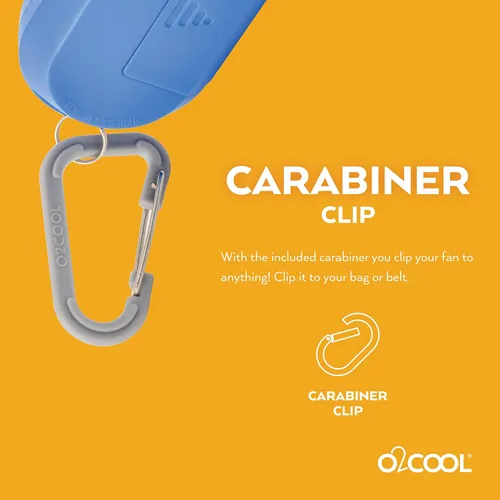 Vista 3 de O2COOL Sport Carabiner ventilador y vaporizador