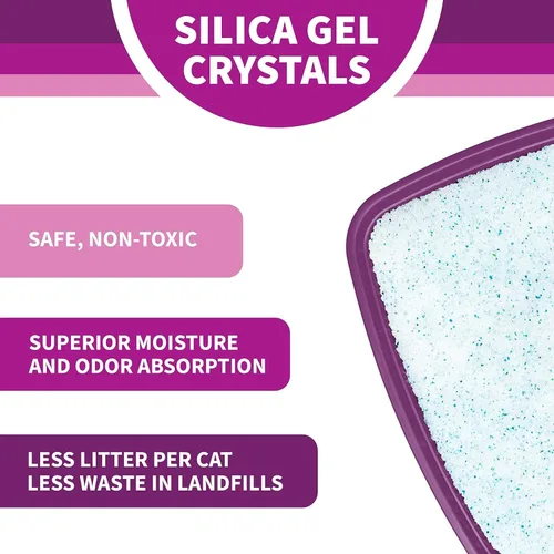 Vista 3 de Litter Pearls Micro Crystals Unscented Non-Clumping Crystal Cat Litter with Odorbond, 10.5 Pounds (Pack of 3)