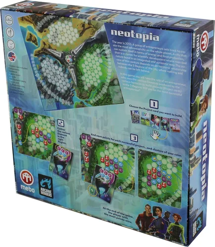 Vista 2 de Neotopia by Arcane Wonders, juego de mesa de estrategia