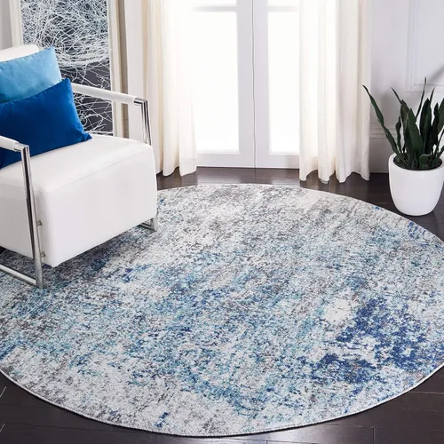Vista 10 de SAFAVIEH Aston Collection - Alfombra decorativa, 2 x 4 pies, marfil y gris, diseño abstracto moderno, no desprende pelusa y de fácil cuidado, ideal