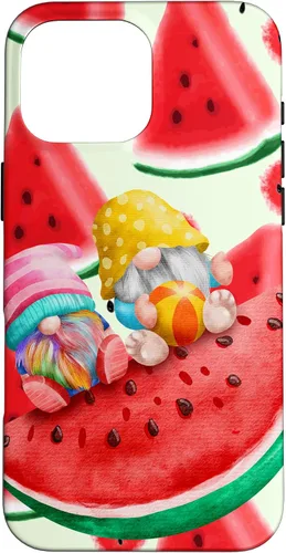 Vista 19 de Summertime with My Gnomies Watermelon Retro Beach Summer Case for iPhone 17