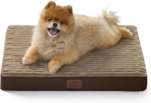 Vista 10 de Bedsure ComfyFleece Cama para perros pequeños, camas ortopédicas para mascotas con funda extraíble lavable, no impermeable, alfombrilla de espuma