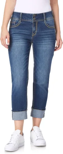 Vista 30 de WallFlower Vaqueros Luscious Curvy de 23.5” de cintura media para mujer, jeans de mezclilla Insta Stretch para juniors Albahaca