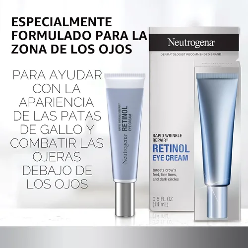 Vista 2 de Corrección rápida de arrugas de ojos, Neutrogena, 0.5 onzas, Crema para ojos