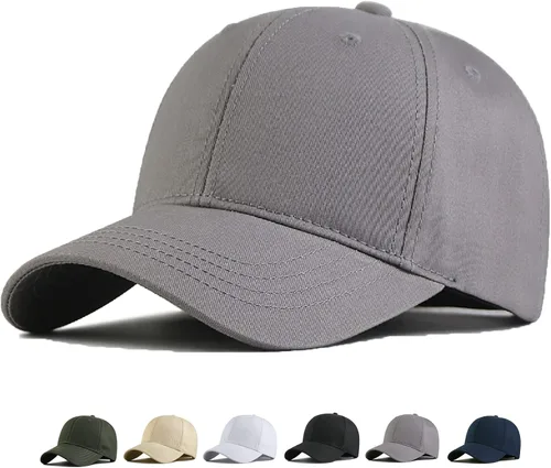 Vista 10 de Gorra de béisbol de gran tamaño XXL para hombres, sombreros de cabeza grande, sombrero de papá ajustable de 23.6 a 26.8 pulgadas