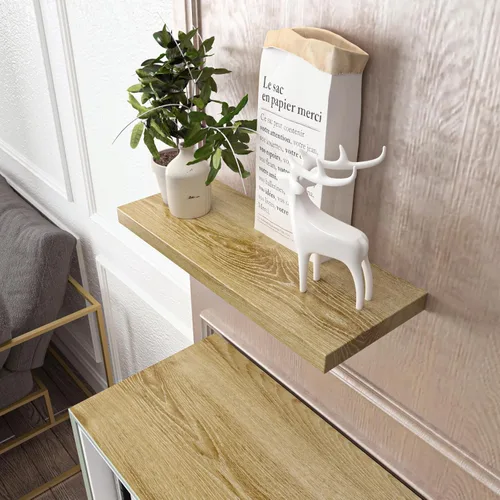 Vista 5 de Papel de contacto de madera clara para despegar y pegar, papel tapiz