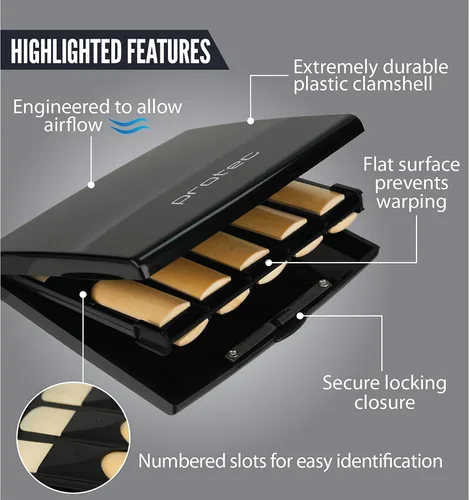 Vista 5 de Protec - funda de láminas para saxófono de alto/tenor (negra), Negro opaco, talla única