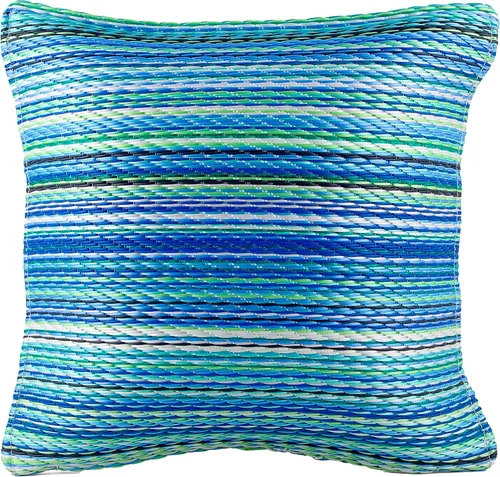 Vista 13 de Fab Habitat Almohada de plástico reciclado prémium para exteriores, impermeable, resistente a la decoloración, a rayas, patio, porche, terraza