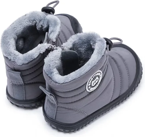 Vista 4 de BMCiTYBM - Botas de nieve de invierno para niños y niñas (piel sintética)