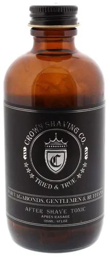 Vista 2 de Tónico para después del afeitado para hombre, 4.1 fl oz, tónico para después del afeitado, auténtico aroma de barbería con notas de tabaco, cuero