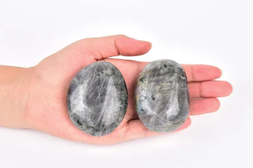 Vista 9 de AMOYSTONE 2 piedras de apatita preocupación natural de bolsillo de palma de cristal curativo cuarzo reiki para terapia de ansiedad 2-3 pulgadas