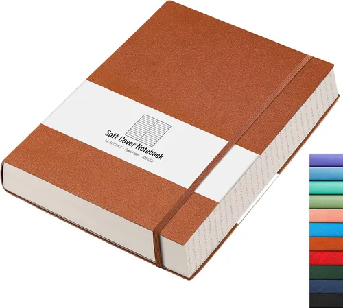 Vista 16 de AHGXG Cuaderno universitario rayado A4 - Cuaderno en blanco A4 extragrande con líneas - 320 páginas de diario grueso para escribir, papel grueso