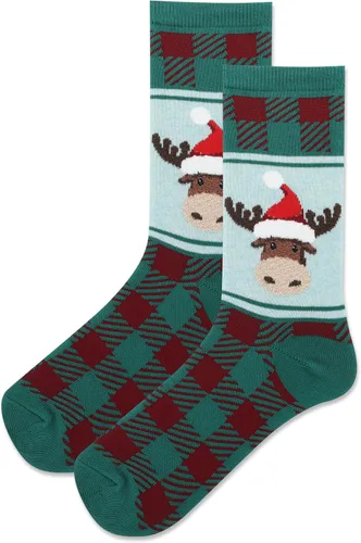 Vista 10 de Hot Sox Calcetines de invierno para mujer, diseño de animales, paquete de 1 par, regalos lindos y divertidos, Navidad y más Christmas Cats (Black)
