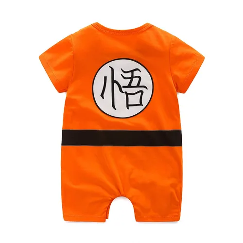 Vista 2 de Mameluco de algodón para bebé, cosplay, recién nacido, ropa de una pieza para niño, Naranja2
