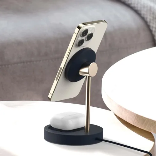 Vista 7 de iOttie Velox - Soporte magnético inalámbrico Duo. Soporte de montaje de 7.5 W + almohadilla de carga de 5 W. MagSafe compatible con iPhone 12