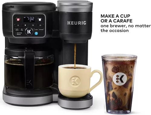 Vista 4 de Keurig KD5600 K-Duo - Cafetera caliente y helada de una sola porción y jarra, depósito de 72 onzas, tecnología MultiStream (Gen 2), negro (renovado)