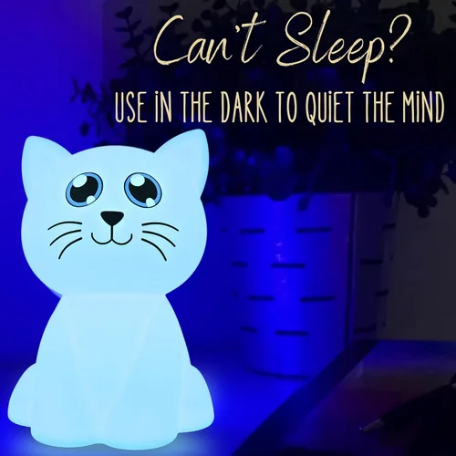 Vista 7 de Calm Collective Luz calmante para entrenamiento de respiración para gatos para calmar el estrés, artículos de alivio de la ansiedad para TDAH