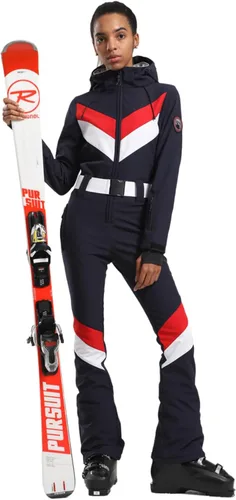 Vista 61 de GSOU SNOW Traje de esquí para mujer, traje de nieve delgado de una pieza, chaqueta de nieve, impermeable, resistente al viento, deportes al aire