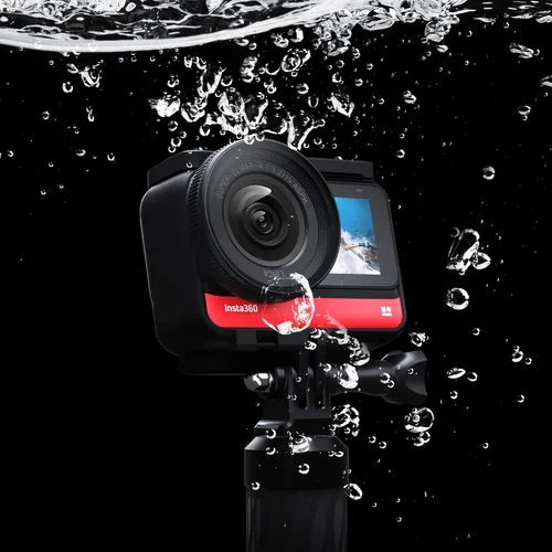 Vista 5 de Insta360 ONE R Edición de 1 pulgada Co-Engineered - Cámara de acción de 5.3K 30fps con sensor de 1 pulgada, 4K 60fps, estabilización, IPX8