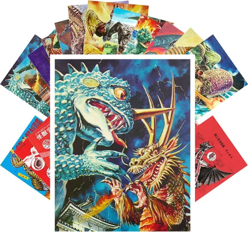 Vista 24 de PIXILUV Postales vintage 24 piezas SciFi Vintage Comic Book Art Magazine Covers