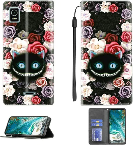 Vista 317 de jioeuinly ATT Motivate 2 - Funda compatible con ATT Motivate 2, funda con soporte abatible y cierre magnético DJS
