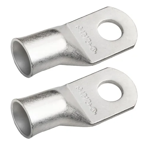Vista 105 de SELTERM 5 piezas terminales de cable de cobre estañado 1/0 AWG perno de 1/2", extremos de cable de batería, terminales de anillo, conectores