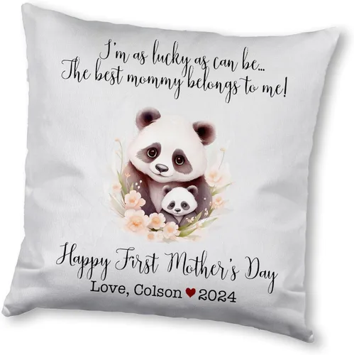 Vista 15 de Generic Panda, funda de almohada personalizada para el primer día de la madre, funda de almohada personalizada para el día de la madre, regalo