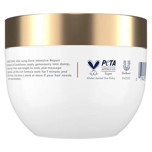 Vista 3 de Dove Mascarilla de suero 10 en 1 para cabello dañado, 9.2 fl oz
