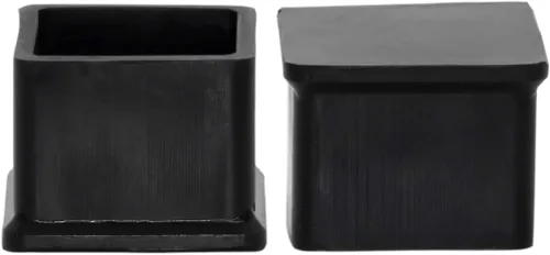 Vista 15 de Flyshop Tapones de PVC para patas de silla de patio, protectores de suelo cuadrados negros 10 unidades, 1 pulgada x 1 pulgada, 0.984 x 0.984 in