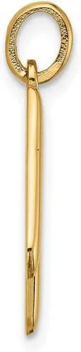Vista 2 de Diamond2Deal Colgante de oro amarillo de 14 quilates con letra inicial del alfabeto (A a Z), regalo de joyería fina para mujer