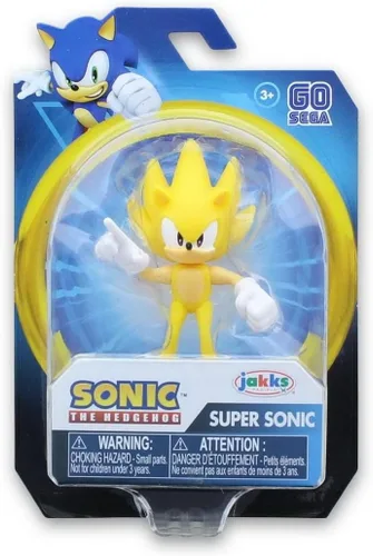 Vista 7 de Sonic The Hedgehog Figura de acción de juguete coleccionable Super Sonic de 2.5 pulgadas