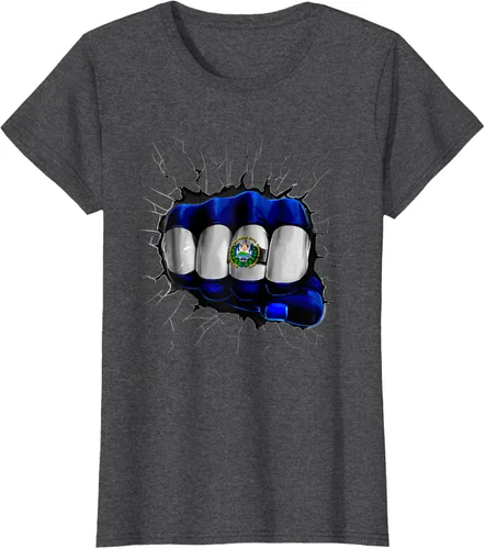 Vista 3 de Camiseta Salvadoreña Bandera de El Salvador