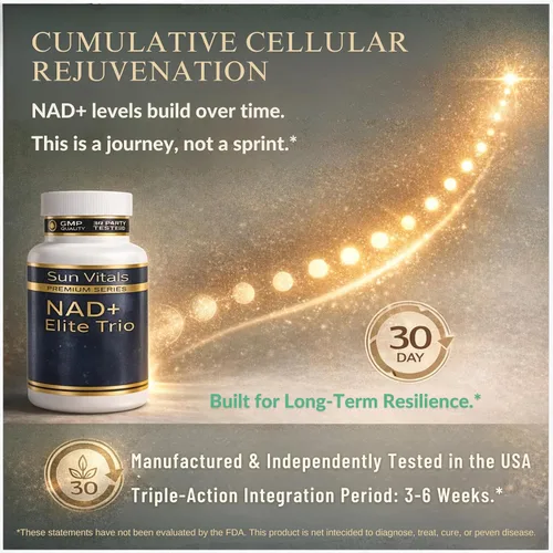 Vista 7 de Suplemento natural NAD+ de 500 mg con resveratrol y quercetina Energía celular y apoyo al envejecimiento saludable para mujeres No estimulante