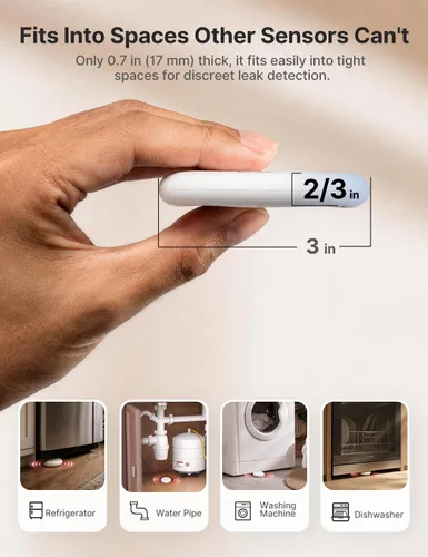 Vista 3 de X-Sense Detector de fugas de agua Wi-Fi, paquete de 1, complemento SWS0A41